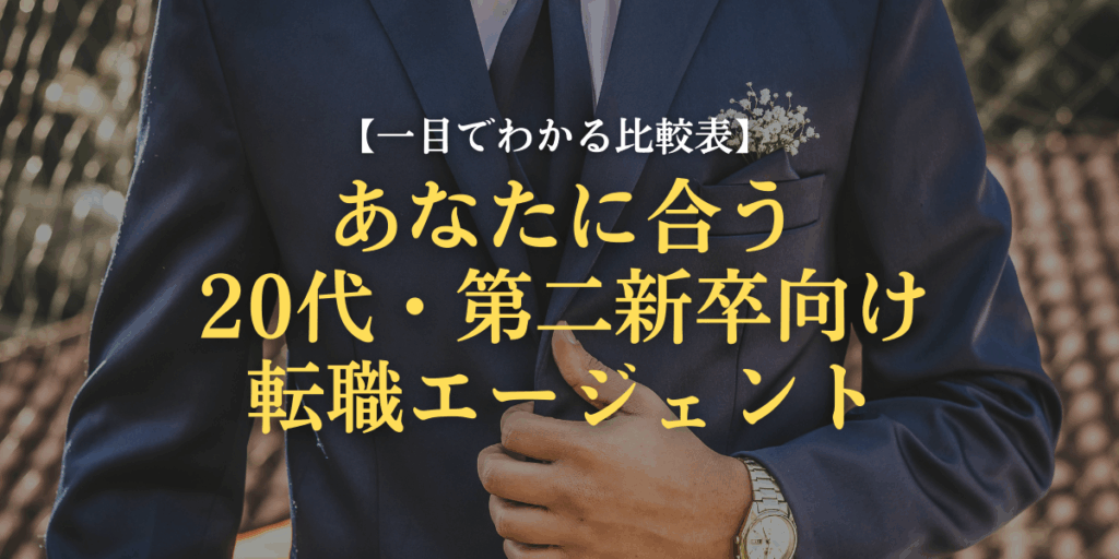 あなたに合う 20代・第二新卒向け 転職エージェント