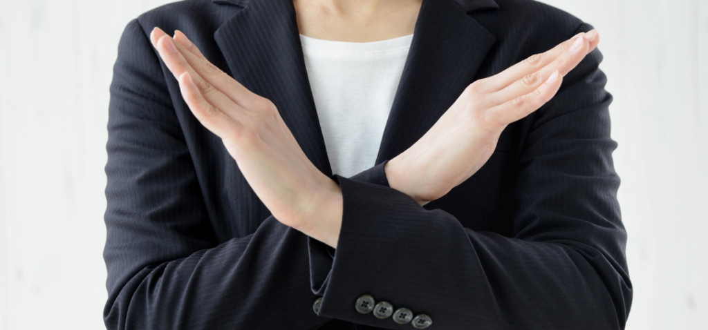 拒否反応を表す画像