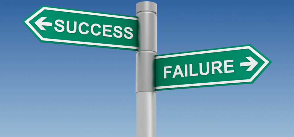 成功と失敗の画像